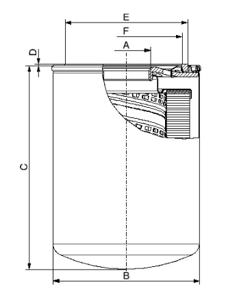 Filter element return filter 10my